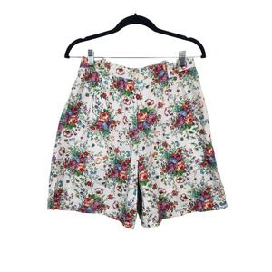 Vintage Lizsport Floral High-Rise Play Shorts